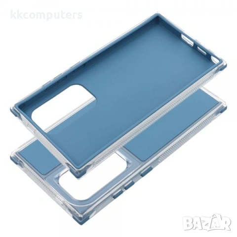 Калъф MATRIX с PVC рамка и силикон за Samsung S26 Plus / Син / и Протектор Баркод : 3133815, снимка 2 - Калъфи, кейсове - 54193788