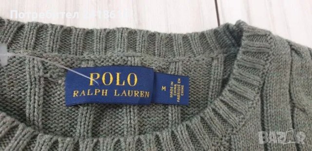 POLO Ralph Lauren Cable Pima Cotton Size M НОВО! ОРИГИНАЛ! Дамски Пуловер!, снимка 15 - Блузи с дълъг ръкав и пуловери - 49345712