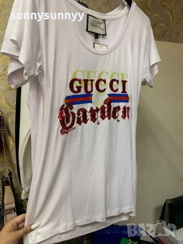 Дамски тениски Guess Gucci Off-white , снимка 4 - Тениски - 46632718