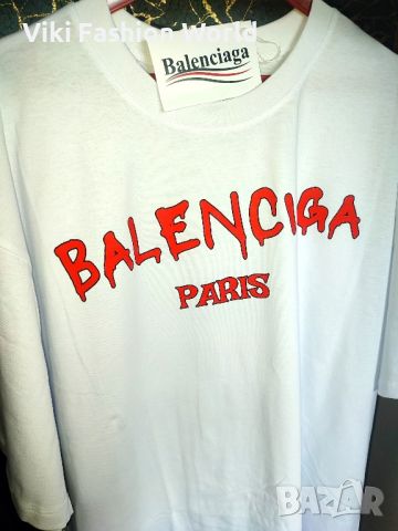 BALENCIAGA тениски овърсайз висок клас, снимка 8 - Тениски - 45683080