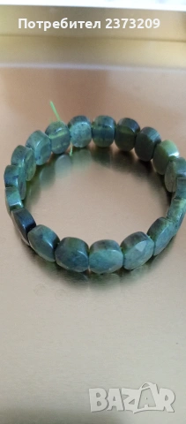 Гривна от натурален нефрит , снимка 3 - Гривни - 53657960