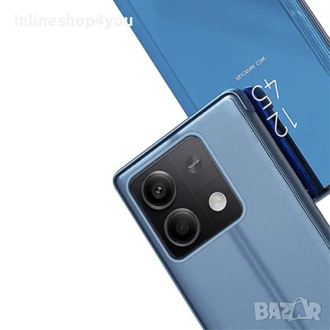 Огледален Калъф Clear View Тип Тефтер за Xiaomi Redmi Note 13 Pro 5G, снимка 3 - Калъфи, кейсове - 46985952