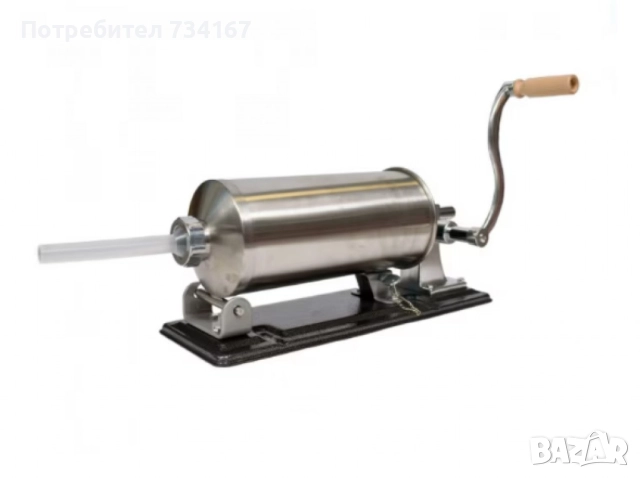 Ръчна машина за пълнене на колбаси,неръждаема стомана,капацитет 4 кг., снимка 9 - Други - 52544264