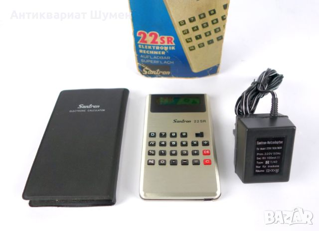 Ретро колекционерски калкулатор от '70-те "Santron 22SR", снимка 1 - Друга електроника - 45497592