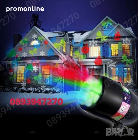 Детски LED прожектор за Коледа Проектор с 12 диска и 48 картинки, снимка 9 - Други - 52513698