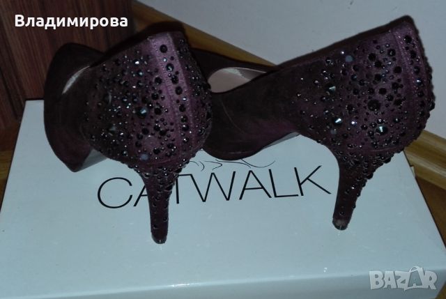 Официални дамски обувки р-р 38 - бордо, снимка 2 - Дамски елегантни обувки - 45250784