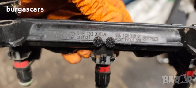 Бензинова рейка дюзи 03E 133 320 A Skoda Fabia II 1.2- 40лв, снимка 2 - Части - 51941492