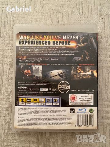 Call of Duty World at War PS3, снимка 3 - Игри за PlayStation - 46653641