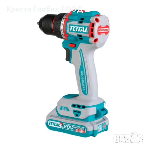 Компактен БЕЗЧЕТКОВ Винтоверт TOTAL Industrial – 66Nm (P20S Series), снимка 9 - Винтоверти - 53753417