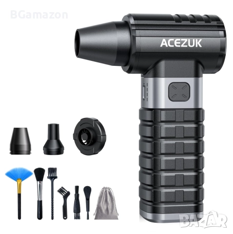 Чисто нова мини въздушна духалка ACEZUK с 200 000 об/мин за комплект за почистване на компютър..., снимка 1