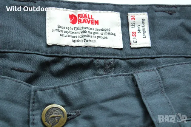 FJALLRAVEN Vidda pro trousers - мъжки панталон, размер 52 long (L-long), снимка 5 - Спортни дрехи, екипи - 49248245