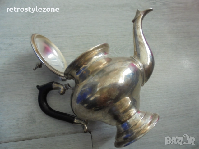 № 8217 Стар метален чайник с елегантна дръжка, снимка 4 - Други ценни предмети - 51502130