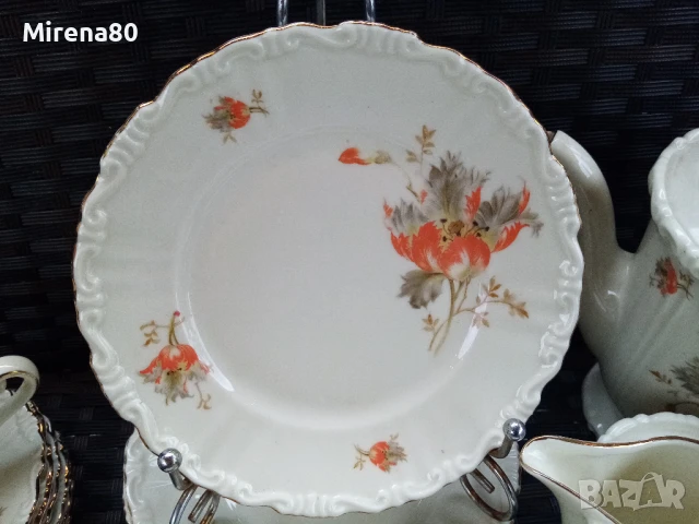 Антикварен сервиз за чай, снимка 2 - Сервизи - 51208780