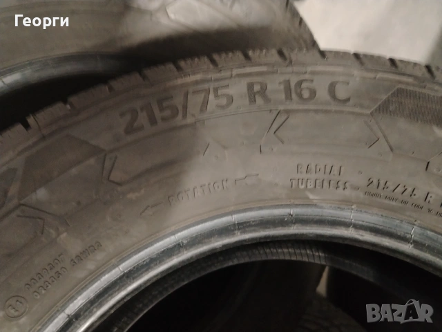 2бр.зимни гуми 215/75/16C Continental, снимка 6 - Гуми и джанти - 53211923