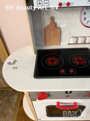 Детска дървена кухня Lidl + аксесоари подарък, снимка 4 - Образователни игри - 53849425