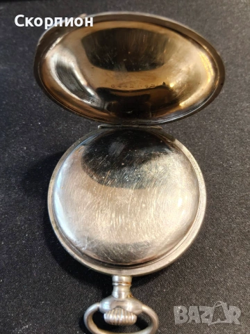 Швейцарски джобен часовник с посребрени капаци - BREVET DEPOSE -  ПРОМОЦИЯ, снимка 8 - Джобни - 48366714