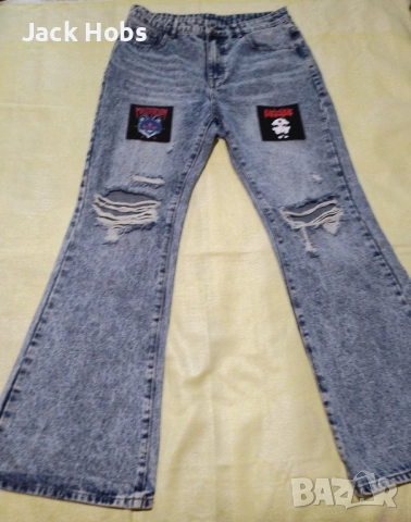 Дамски метъл дънки с кръпки , снимка 4 - Дънки - 54097204