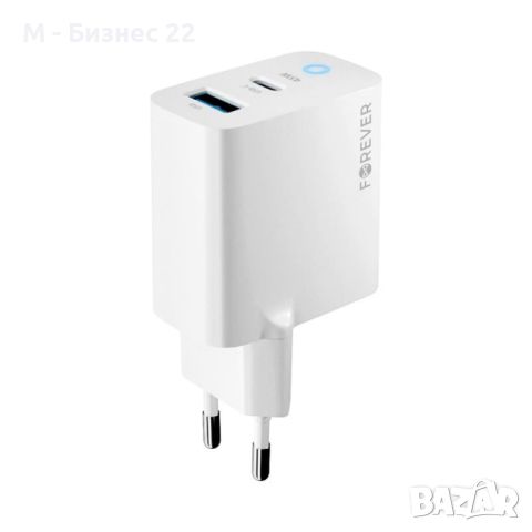 Зарядно TC-06-45AC GaN PD QC 1xUSB-C axUSB 45W, бяло - Forever, снимка 3 - Друга електроника - 45401312