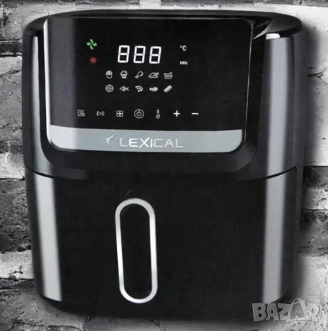 Еър фрайър с тъч скрийн Lexical Airfryer LAF-3045, снимка 3 - Фритюрници - 49122499