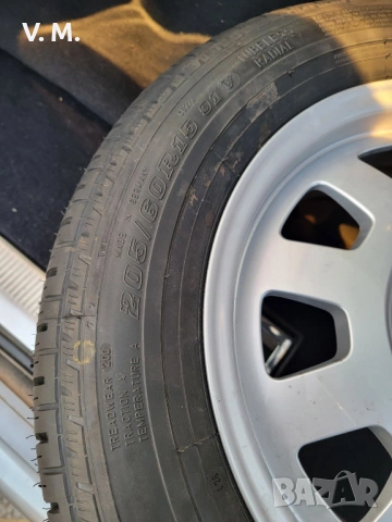 6JX15H2 ET45 алуминиеви джанти с Michelin и Dunlop гуми, снимка 4 - Гуми и джанти - 53399793