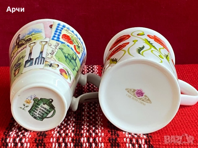 Чаши МЪГ от фин костен порцелан, снимка 9 - Чаши - 54189307