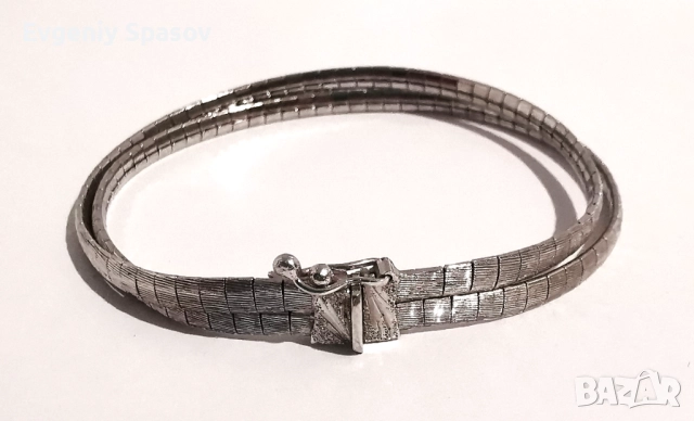 Сребърна Елегантна Гривна Винтидж Ръчна работа проба 800