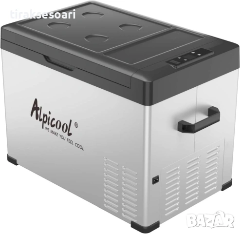 Alpicool 40L компресорен авто хладилник с фризер Bluetooth 12V 24V 220V хладилна кутия