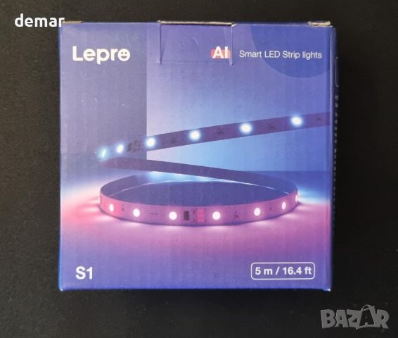 Lepro S1 Smart LED лента, 5M 150LEDs Работи с Alexa, Google Assitant, Bluetooth и WiFi App Control, снимка 10 - Лед осветление - 45342520