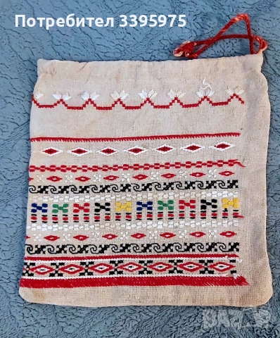Стара сумка с ръчна бродерия в български етнически стил, снимка 3 - Чанти - 51502005