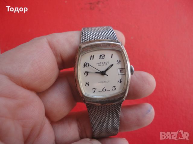 Сребърен швейцарски часовник Cenve, снимка 10 - Мъжки - 45338498