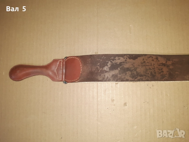 Стар бръснарски каиш , ремък за точене на бръсначи, снимка 2 - Антикварни и старинни предмети - 52824227