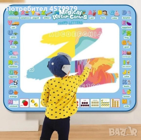 Комплект за оцветяване и рисуване Aqua – Магическа водна подложка с теми за деца, снимка 3 - Рисуване и оцветяване - 51688016