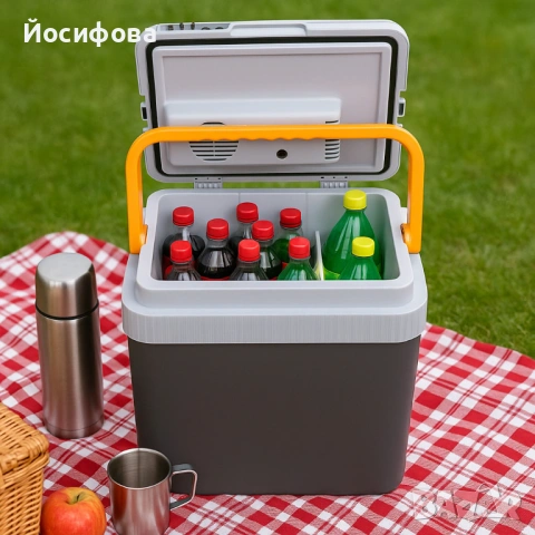 Хладилна кутия 24L Oliver Voltz – охлажда и затопля ⚡ Идеална за път и къмпинг