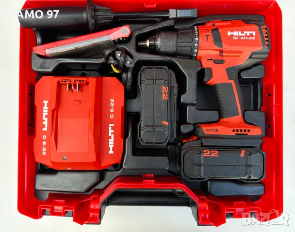 Hilti SF 6H-22 ATC Nuron - Безчетков ударен винтоверт 2x22V 5.10Ah, снимка 2 - Винтоверти - 52656213