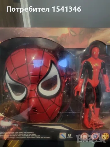 Пистолет Спайдърмен с маска и патрони , снимка 3 - Други - 50168440