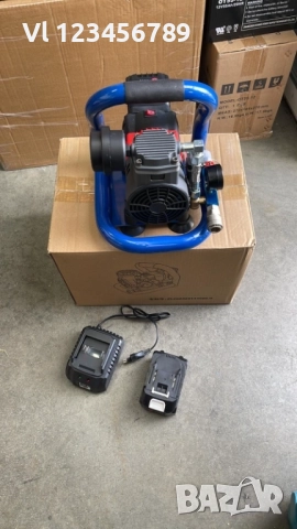 Универсален акумулаторен безчетков въздушен компресор с 2 батерии 36V 8Ah KraftRoyal, снимка 3 - Аксесоари и консумативи - 51954618