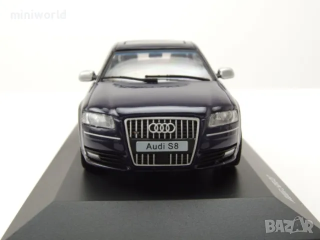 Audi S8 D3 2010 - мащаб 1:43 на SOLIDO моделът е нов в PVC дисплей-кейс, снимка 5 - Колекции - 42267996