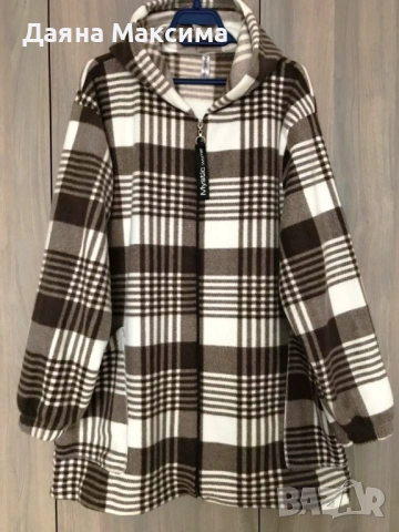 3/4ХЛ поларен суичър/палто 🍀ТОП ЦЕНА 29,99 лв, снимка 3 - Суичъри - 52656443