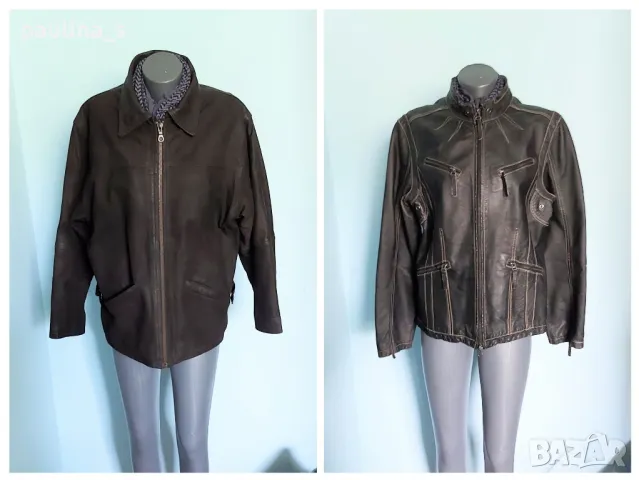 Два броя / Унисекс яке "Вright" и "Heine" от естествен набук и кожа