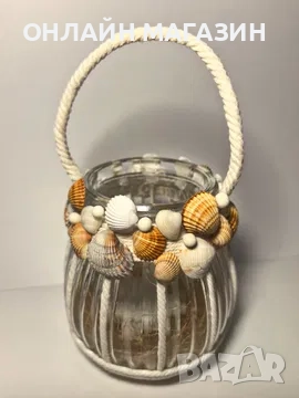 Ръчно изработен стъклен сувенир - свещник, уникат!, снимка 3 - Декорация за дома - 52067007