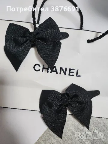 Елегантни шноли за коса Chanel панделки , снимка 2 - Аксесоари за коса - 48146097