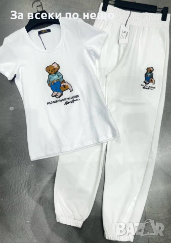 Polo Ralph Lauren Дамски Спортен Комплект Тениска И Долнище🔝Дамски Спортен Екип - 2 Цвята Код A672, снимка 2 - Спортни екипи - 50677412