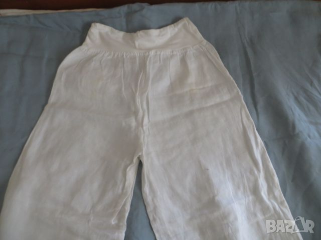 Панталони лен за бременни, снимка 4 - Панталони - 46308505