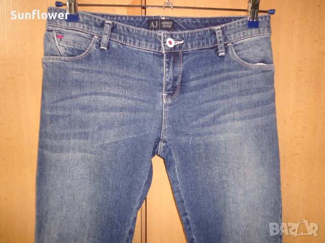 Armani Jeans дамски дънки  W28 L28  Талия – 40 см Вътрешна страна на крачола - 70 см Обща дължина - , снимка 5 - Дънки - 53432422