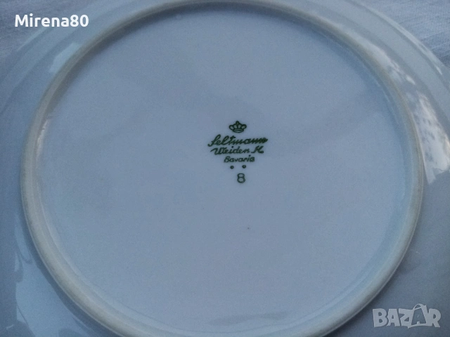 * Seltmann Bavaria * - винтидж десертни чинии 6 бр., снимка 5 - Чинии - 53752843