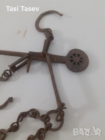 Стари кантари с топуз - 100 кг и 20 кг, снимка 2 - Антикварни и старинни предмети - 52672756