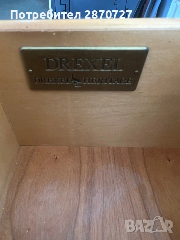 Скрин от масив златен дъб DREXEL HERITAGE, снимка 9 - Скринове - 54263377