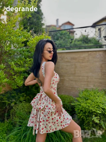 Прекрасна лятна рокля с панделка , снимка 5 - Рокли - 50870619
