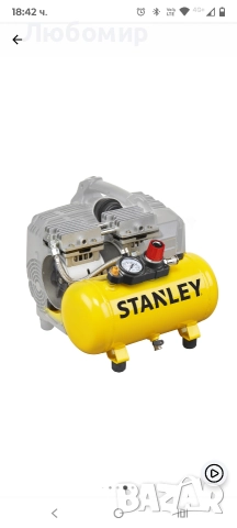 Компресор Stanley SILTEK DST 100/8/6, 1 к.с., 230 V, 2 цилиндъра, 6 л, снимка 7 - Компресори - 52776001