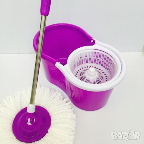 Моп за почистване на под - ламинат  - spin mop 360 / Цвят: Според. нал в склада / Високо качество на, снимка 3 - Мопове, кофи, четки и метли - 45813150